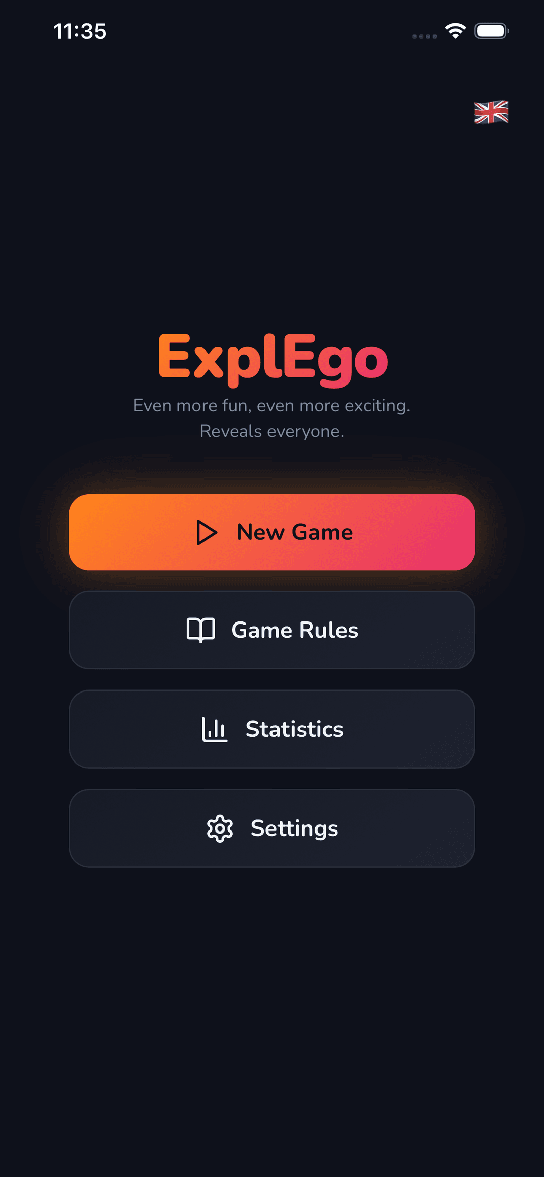 ExplEgo Party Word Game โ Main Menu
